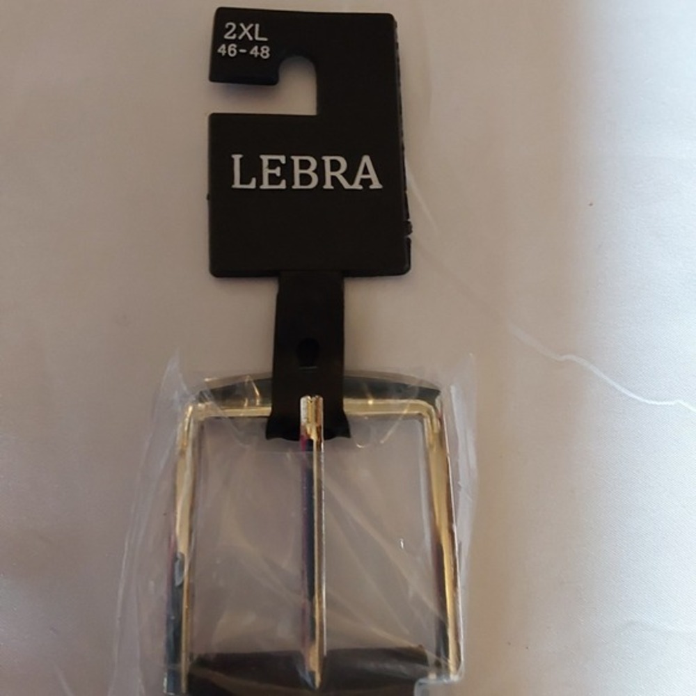 Lebra Men's Brown‎ NWT Genuine Leather Belt 2XL 46-48